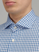 Shirt man xacus check canvas blue_2