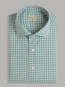 Shirt man xacus check canvas green_1