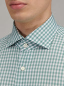 Shirt man xacus check canvas green_2