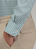Shirt man xacus check canvas green_5