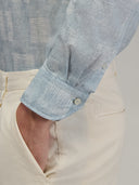 Shirt man xacus pattern muslin dark blue_5