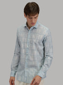 Shirt man xacus pattern muslin dark blue_6