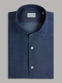 Shirt man xacus check twill dark blue_1