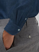 Shirt man xacus check twill dark blue_5