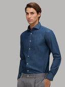 Shirt man xacus check twill dark blue_6