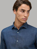 Shirt man xacus check twill dark blue_7