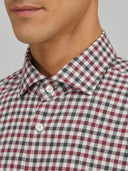Shirt man xacus check twill green-red_2