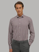 Shirt man xacus check twill green-red_3