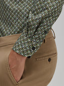 Shirt man xacus pattern textured green_5