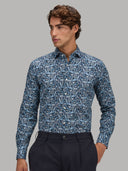 Shirt man xacus pattern poplin blue_6