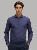 Shirt man xacus pattern poplin blue_3