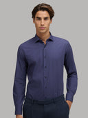 Shirt man xacus pattern poplin blue_6