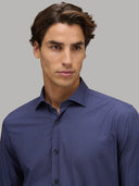 Shirt man xacus pattern poplin blue_7