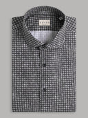 Shirt man xacus pattern poplin dark grey_1