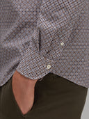 Shirt man xacus pattern poplin beige_5