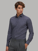 Shirt man xacus pattern twill blue_6