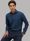 Shirt man xacus check twill dark blue_6