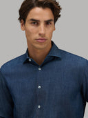 Shirt man xacus check twill dark blue_7