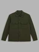 Overshirt man xacus solid colour textured army green_1