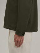 Overshirt man xacus solid colour textured army green_5