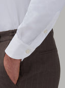 Shirt man xacus solid colour twill white_5