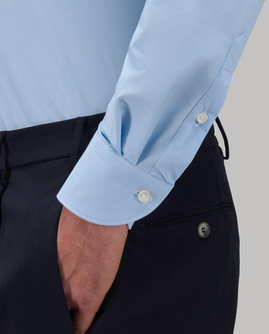 Shirt man xacus solid colour oxford sky blue_5