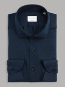 Shirt man xacus solid colour oxford navy blue_1