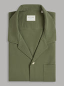 Shirt man xacus solid colour seersucker army green_1