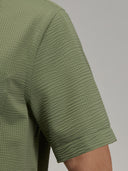 Shirt man xacus solid colour seersucker army green_5