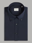 Shirt man xacus solid colour oxford navy blue_1