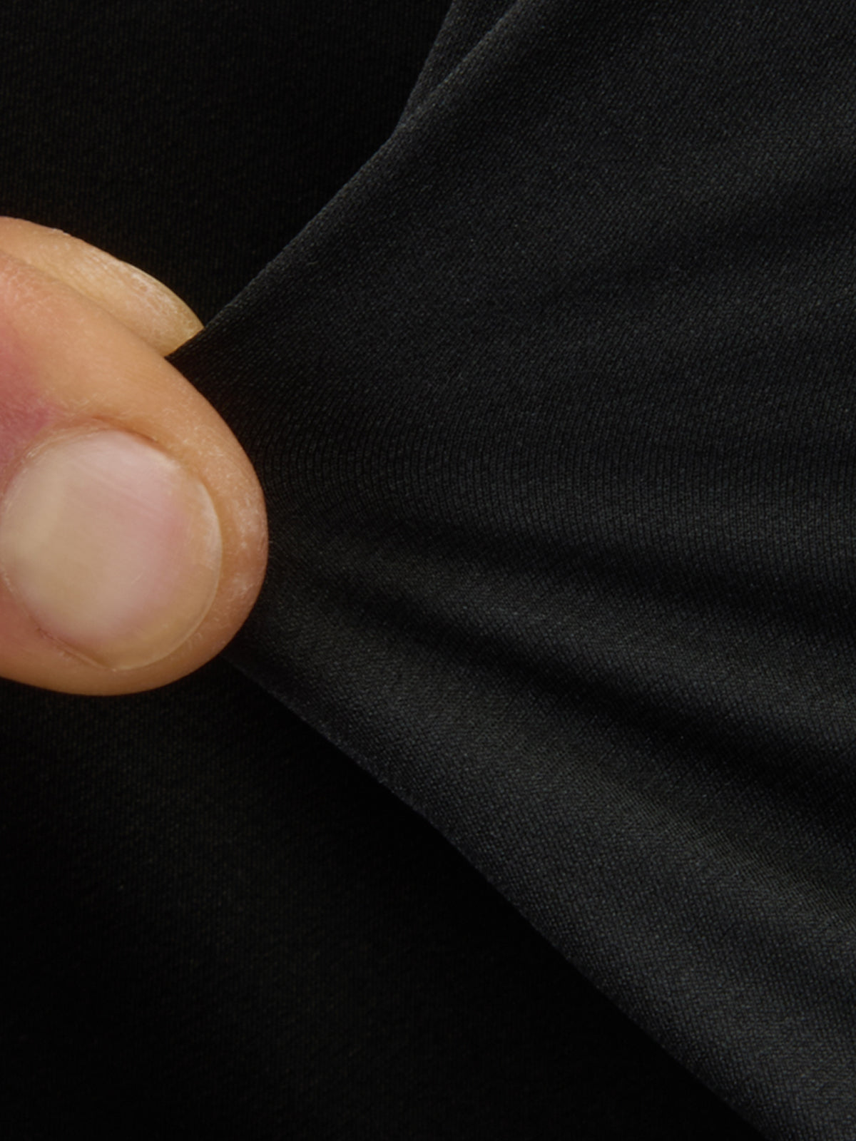 Shirt Collar Cutaway Solid Colour Twill Black