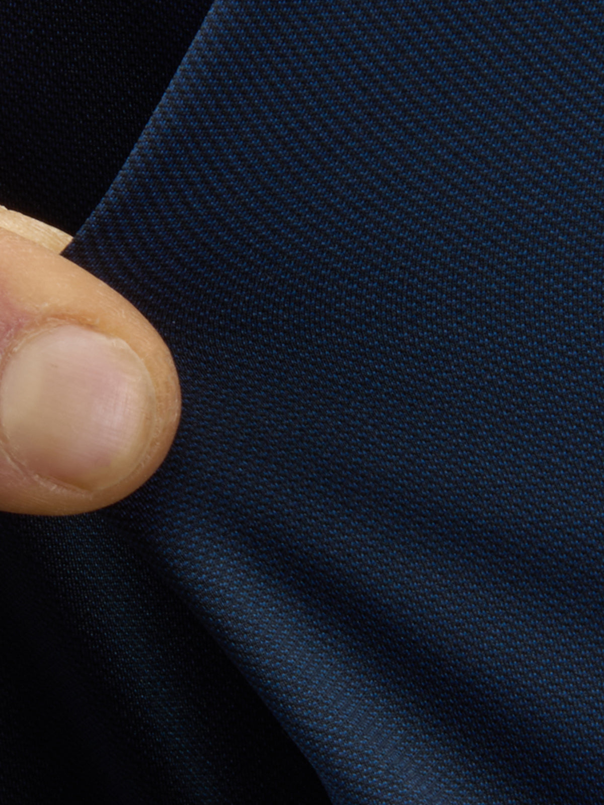 Shirt Collar Cutaway Solid Colour Twill Navy Blue