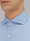 Shirt man xacus solid colour textured deep sky blue_2