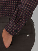 Shirt man xacus stripe twill dark red_5