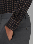Shirt man xacus stripe twill brown_5