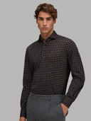 Shirt man xacus stripe twill brown_6