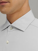 Shirt man xacus solid colour textured pale grey_2