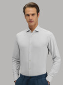 Shirt man xacus solid colour textured pale grey_3