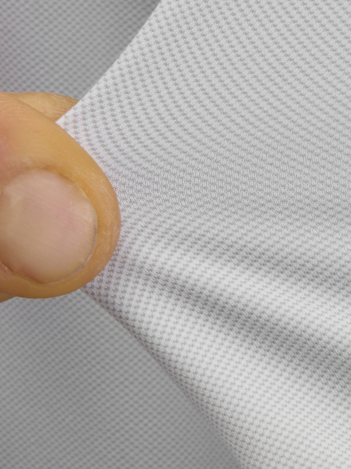 Hemd Kragen Haifisch Klein Uni Webstoff Hellgrau