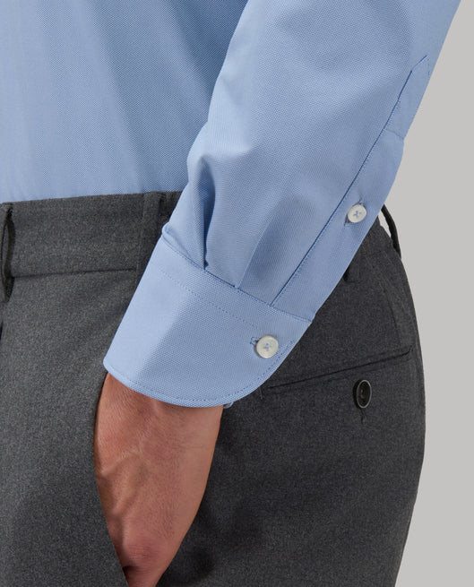 Shirt man xacus solid colour textured deep sky blue_5