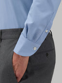 Shirt man xacus solid colour textured deep sky blue_5