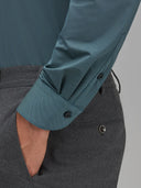 Shirt man xacus solid colour textured teal_5