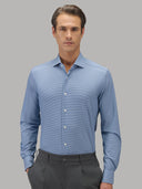 Shirt man xacus solid colour textured blue_3
