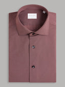 Shirt man xacus solid colour textured dark red_1
