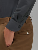 Shirt man xacus solid colour textured dark grey_5