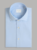Shirt man xacus solid colour textured light blue_1