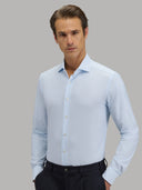 Shirt man xacus stripe textured light blue_3