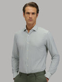 Shirt man xacus stripe textured sage green_3