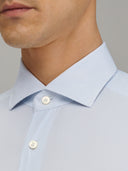 Shirt man xacus pattern textured blue and white_2