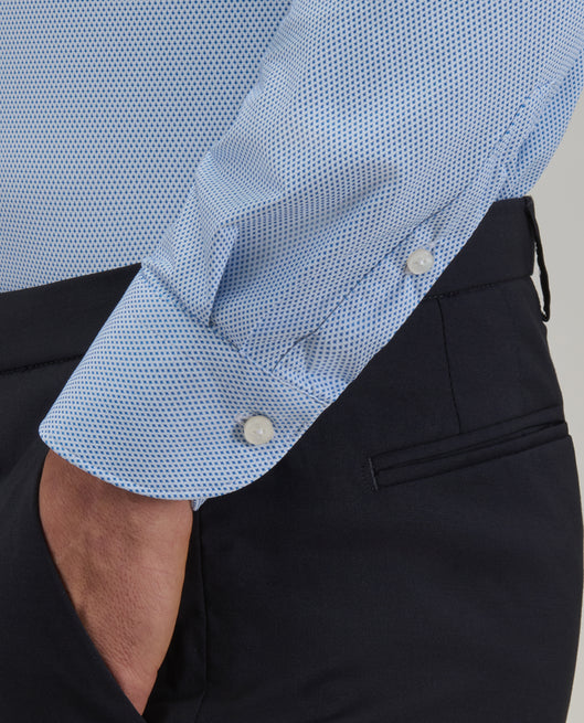 Shirt man xacus pattern textured blue_5